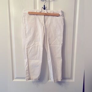 White Loft cropped pants